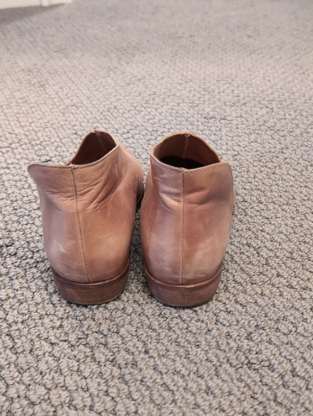 Free People Blush Tan Leather Pointed D'Orsay Flats - Picture 6 of 7